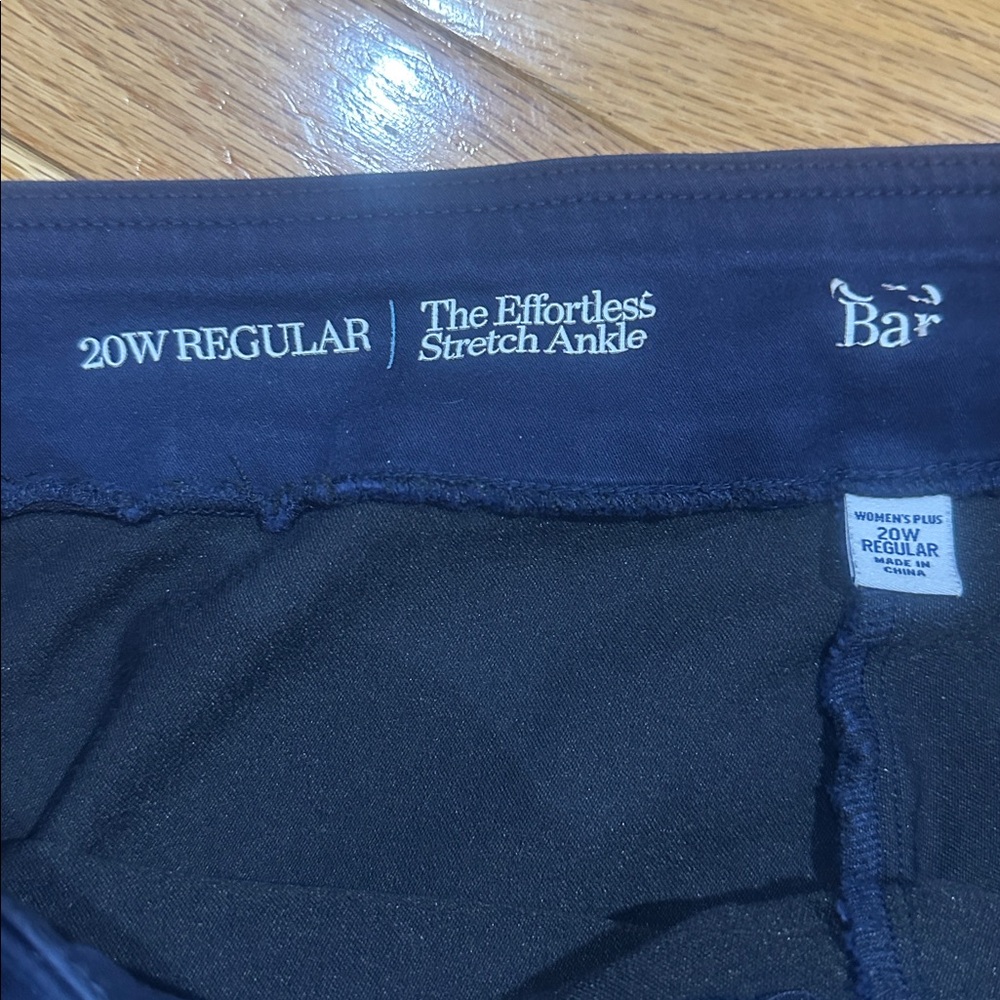 Kohl's Navy Straight Leg Pants - Picture 2 of 4